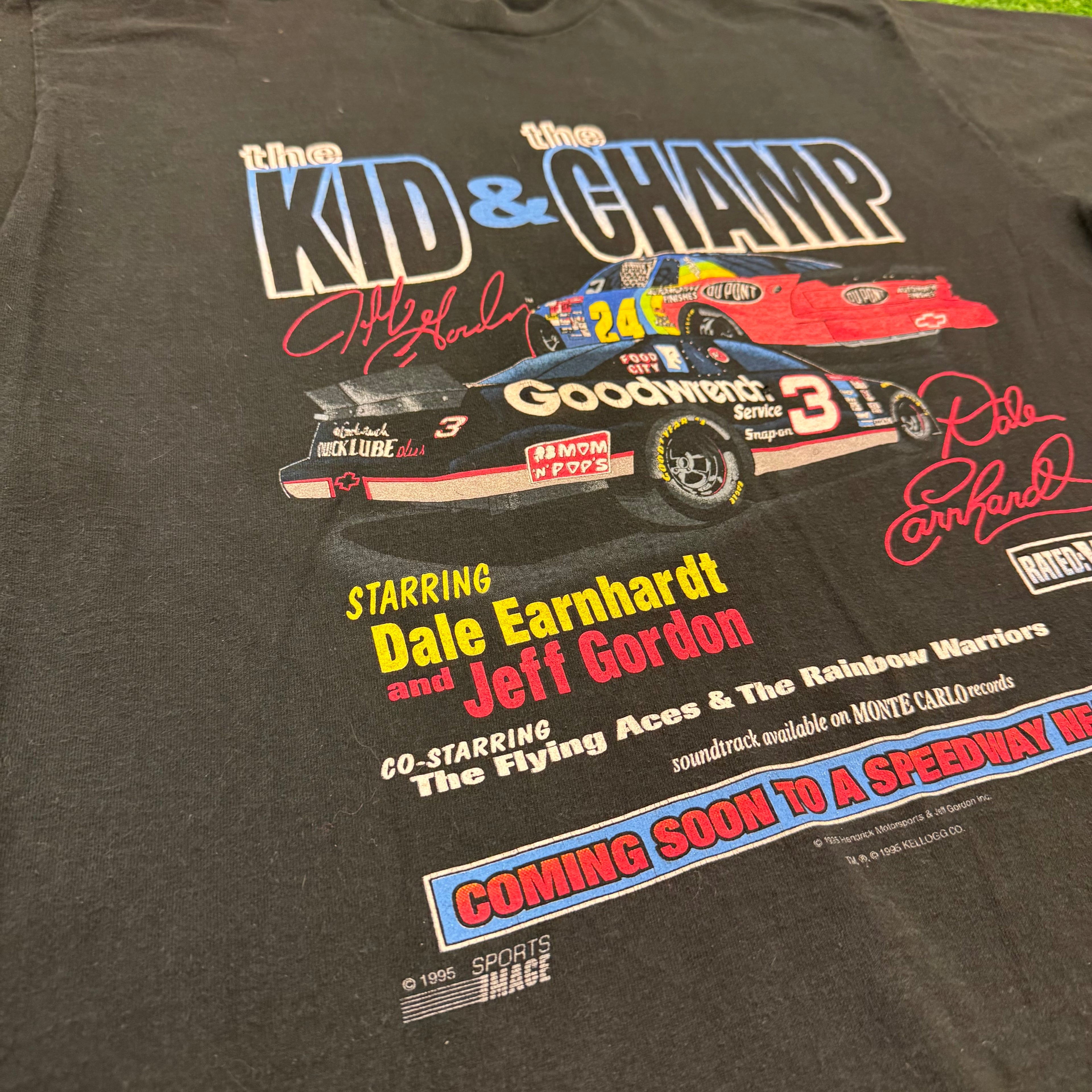 1995 “The Kid and The Champ” NASCAR Tee - XL