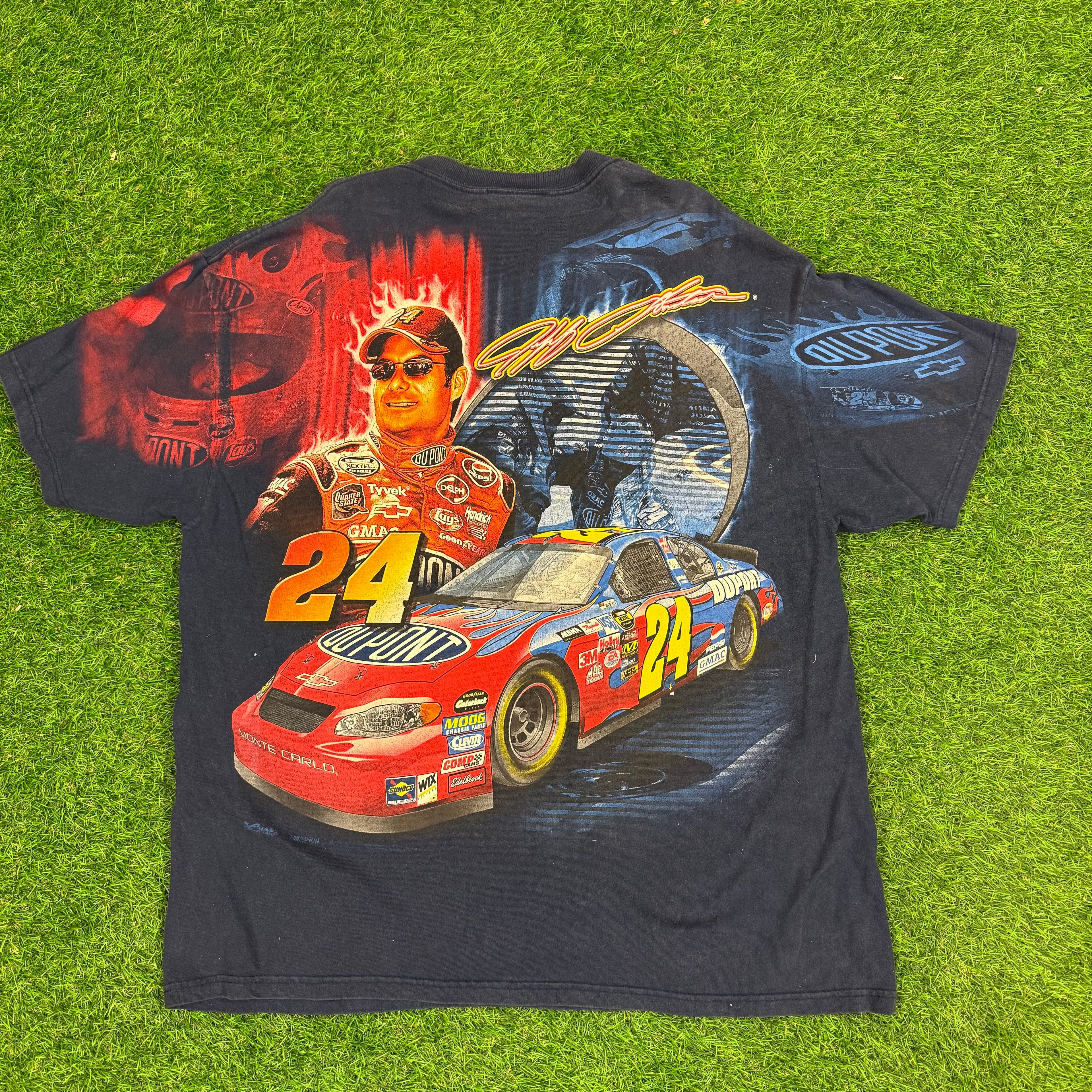 Vintage Jeff Gordon All Over Print Tee - XL