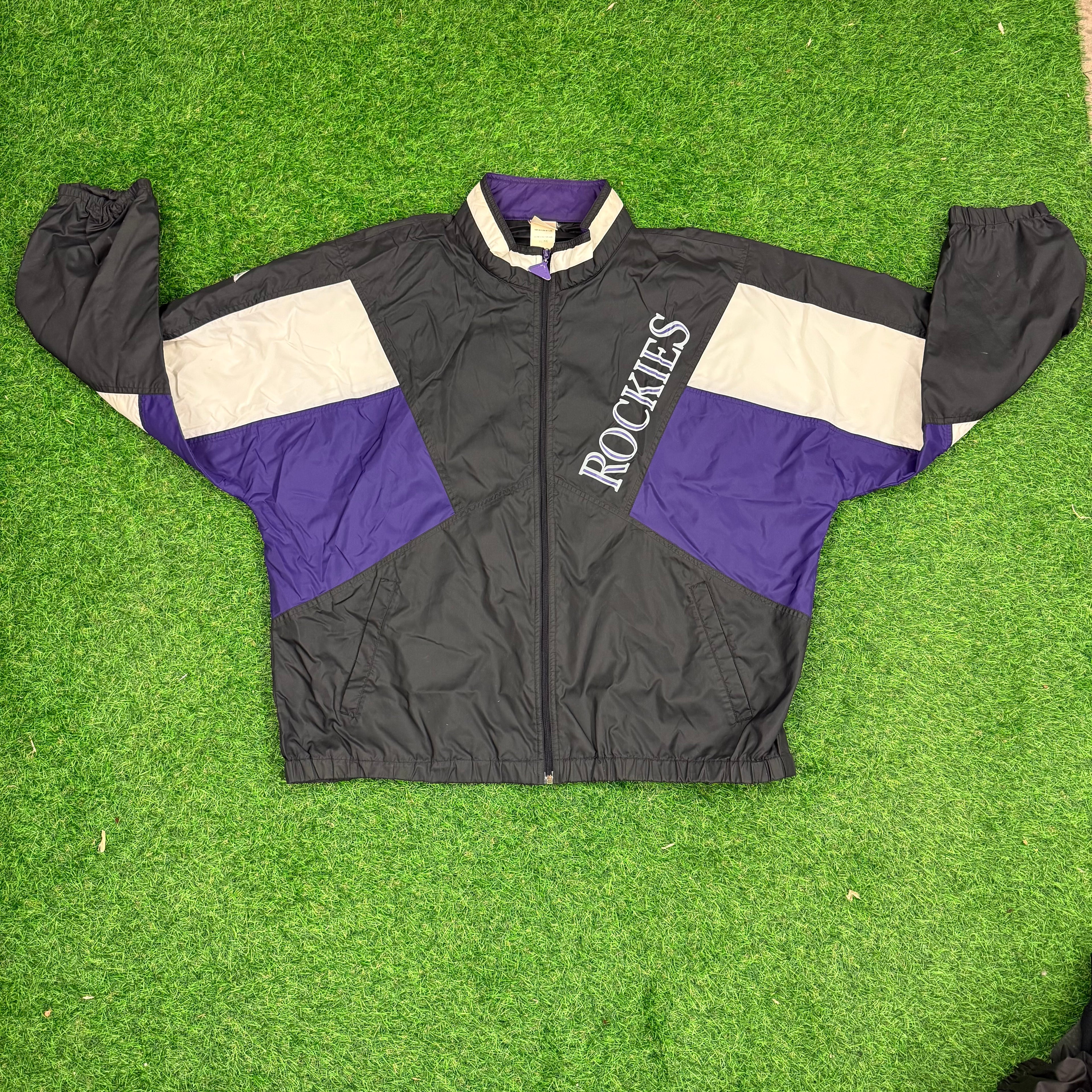 Vintage Apex One Colorado Rockies Windbreaker - L