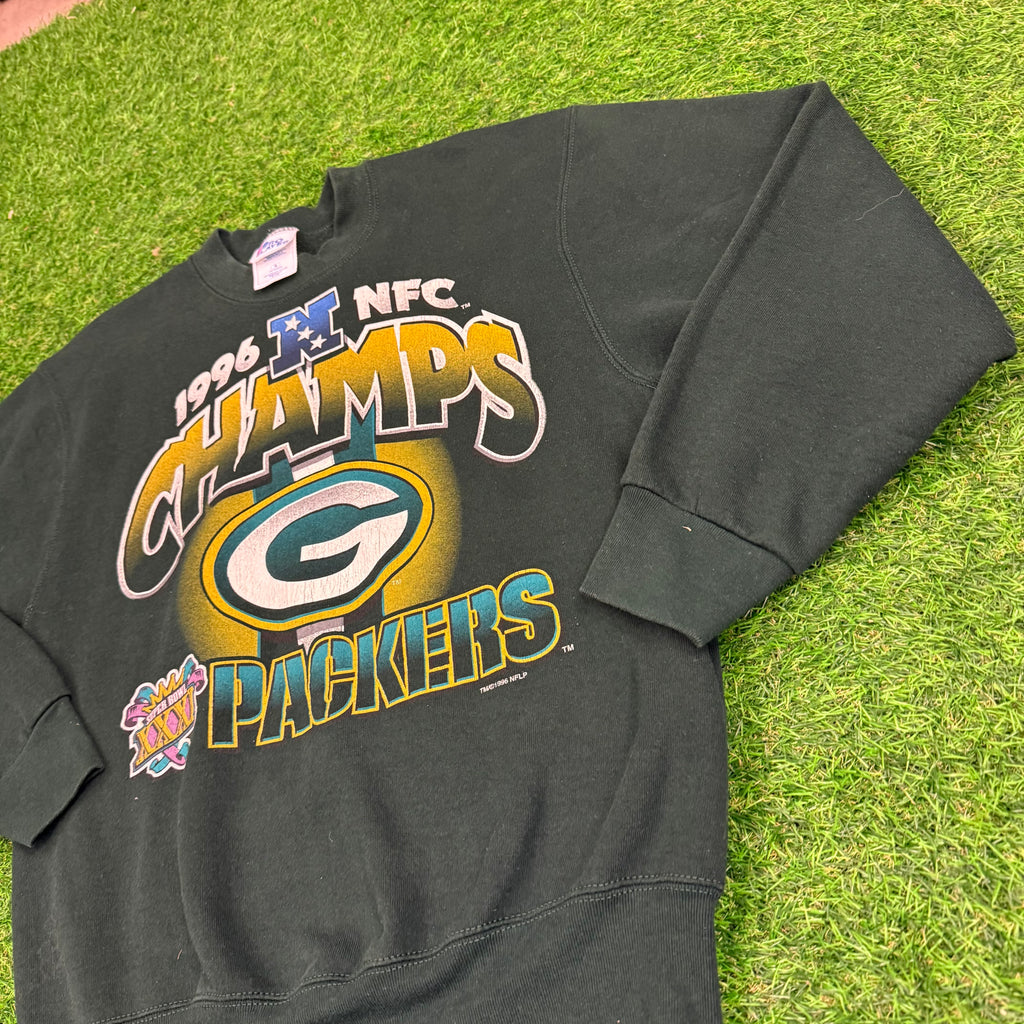 1996 Green Bay Packers NFC Champs Sweatshirt - M