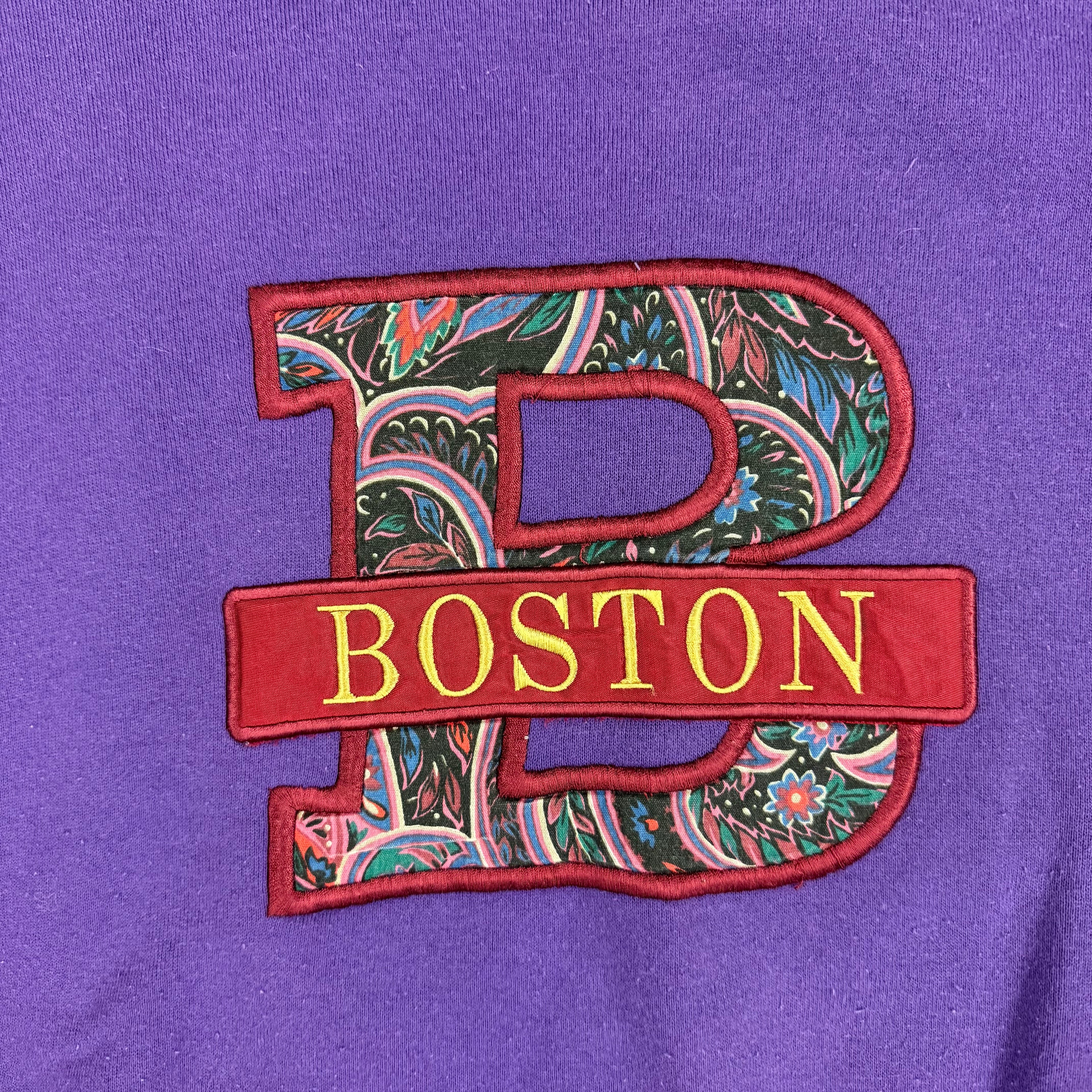 Vintage Paisley Boston Sweatshirt - L