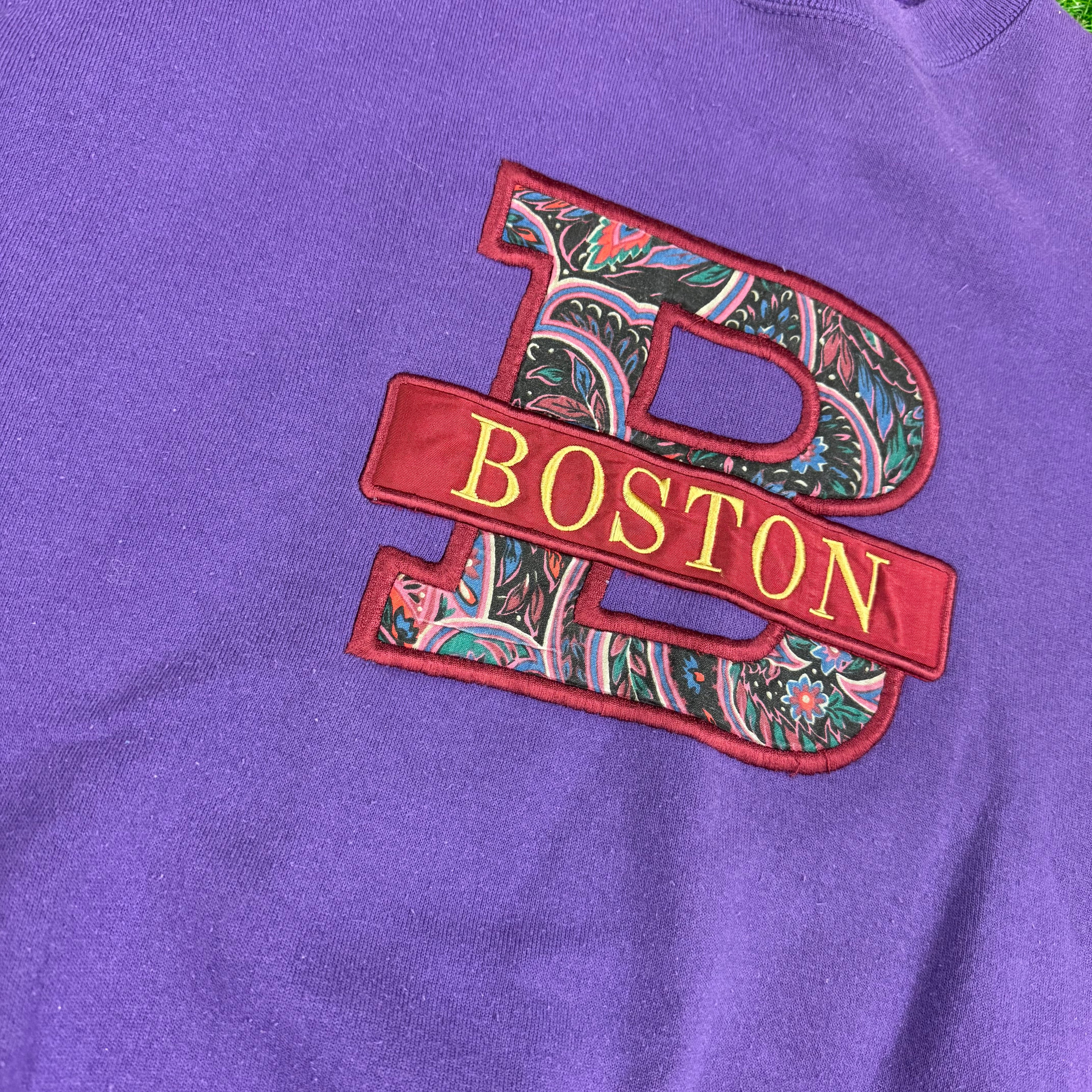 Vintage Paisley Boston Sweatshirt - L