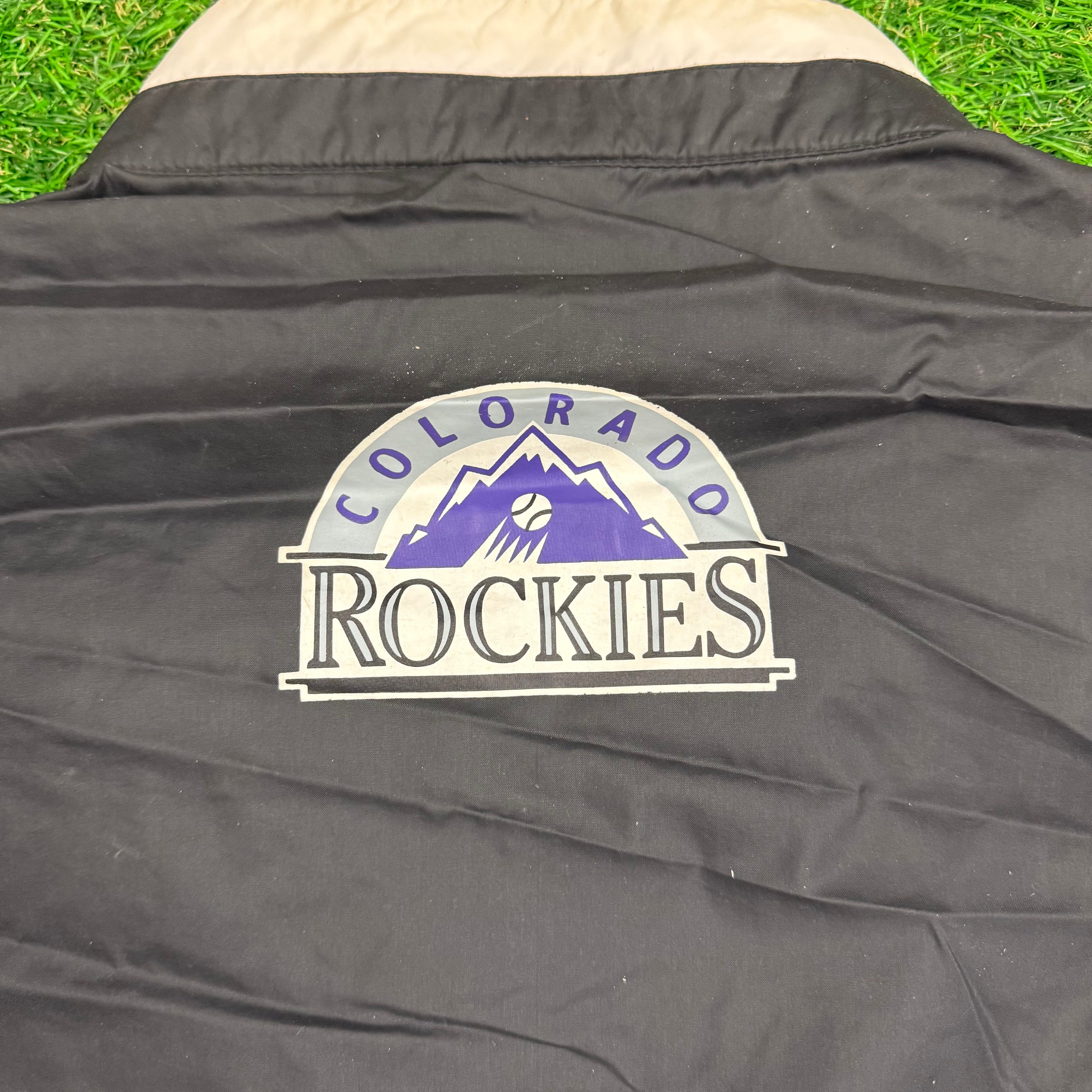 Vintage Apex One Colorado Rockies Windbreaker - L