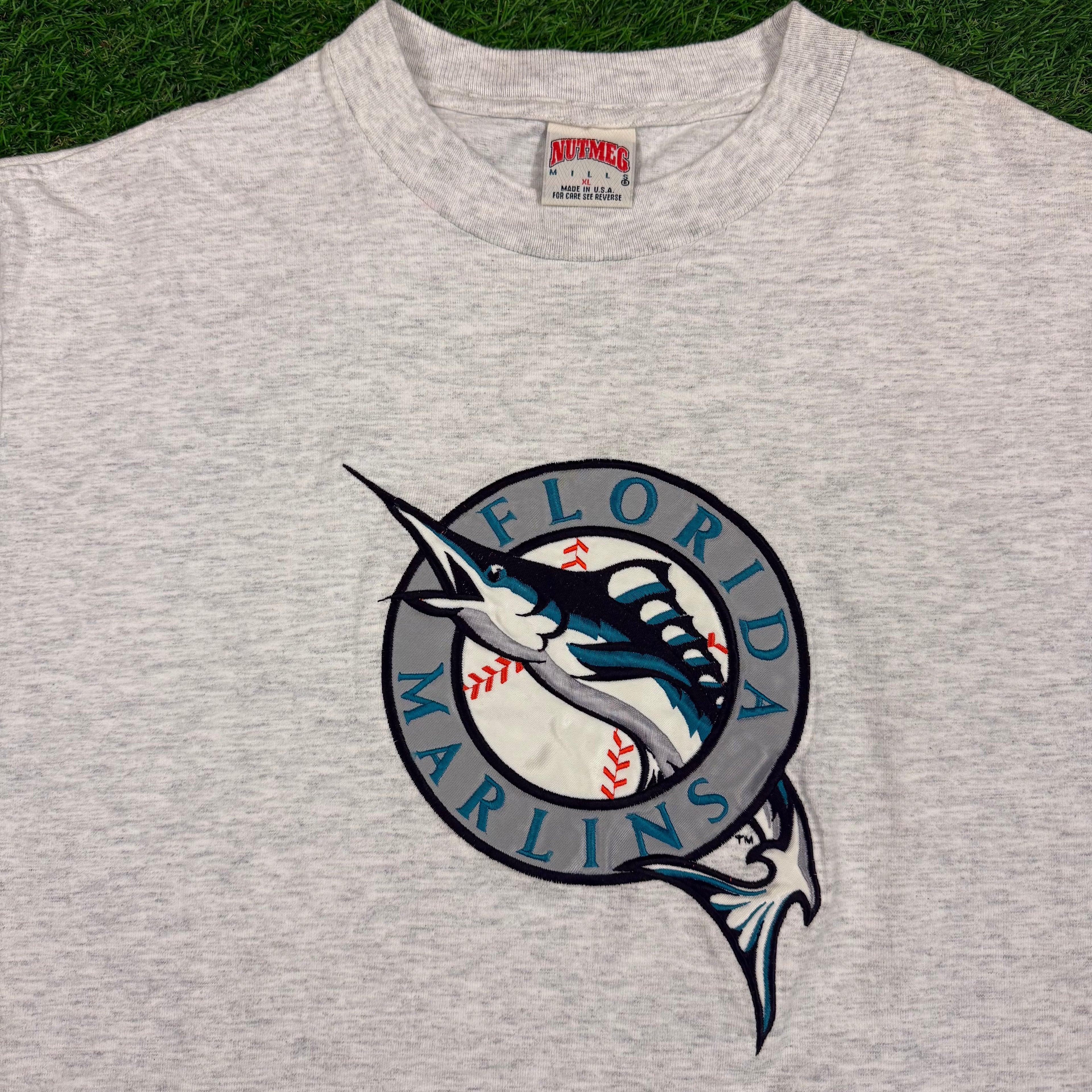 Vintage Florida Marlins Nutmeg Mills Tee - XL