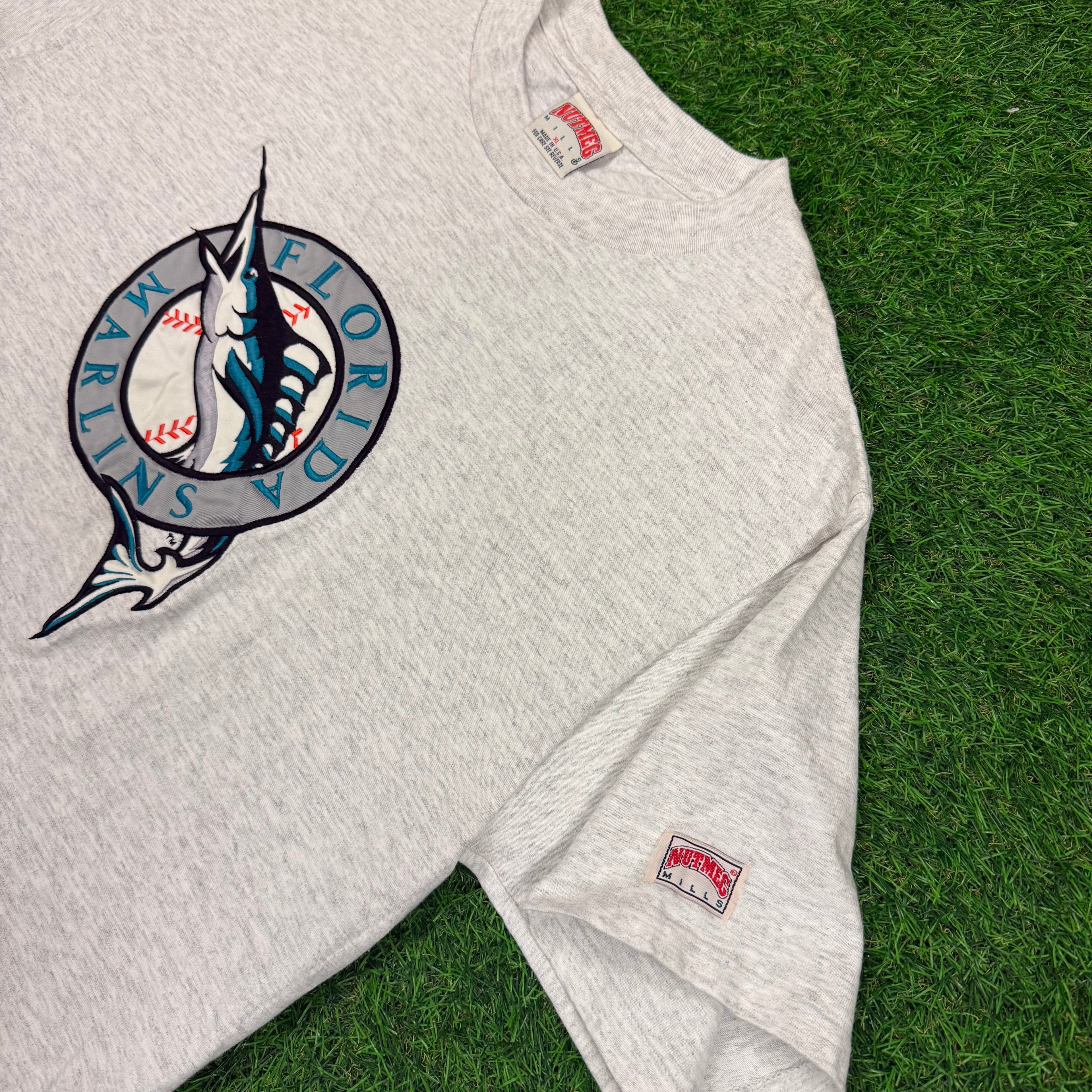 Vintage Florida Marlins Nutmeg Mills Tee - XL