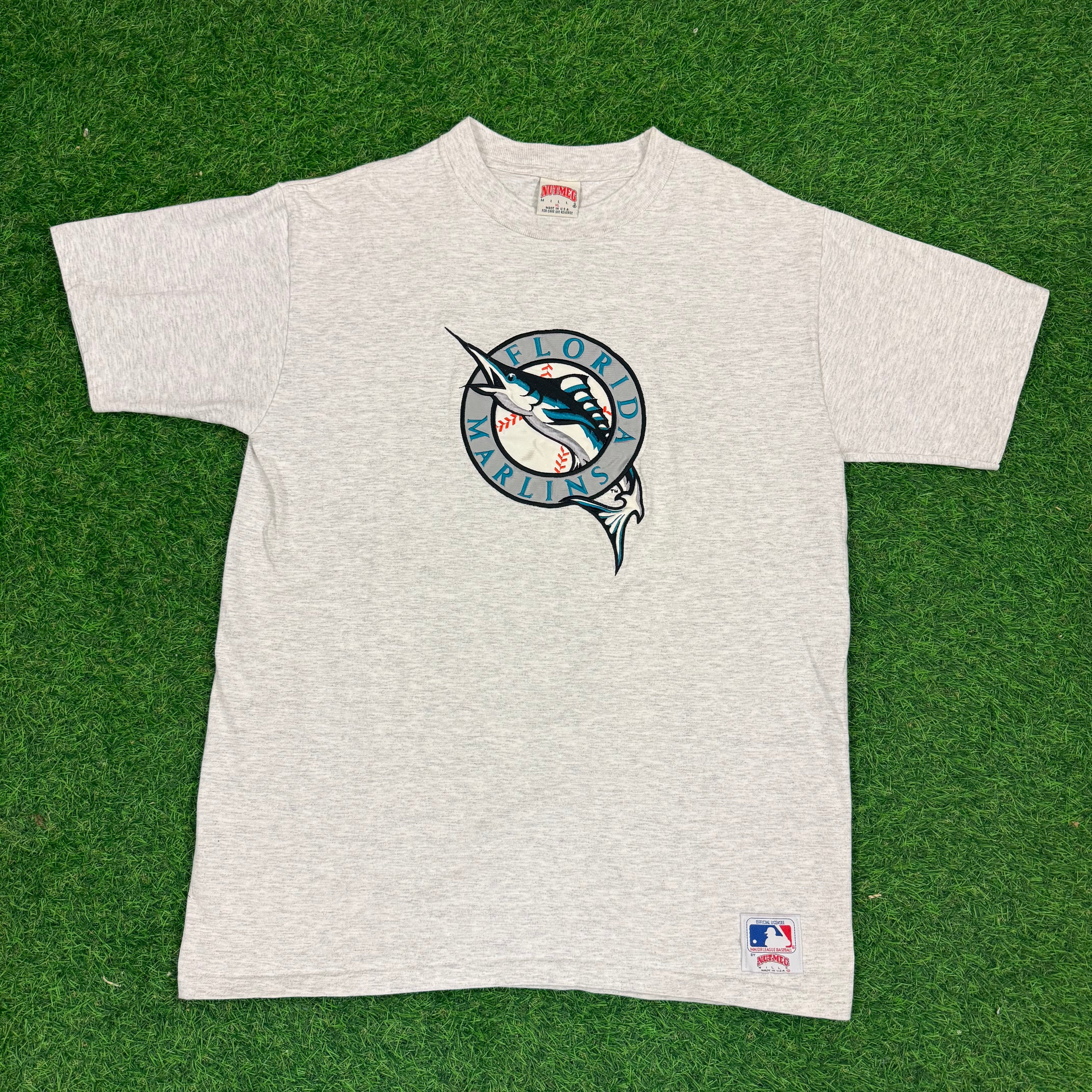 Vintage Florida Marlins Nutmeg Mills Tee - XL