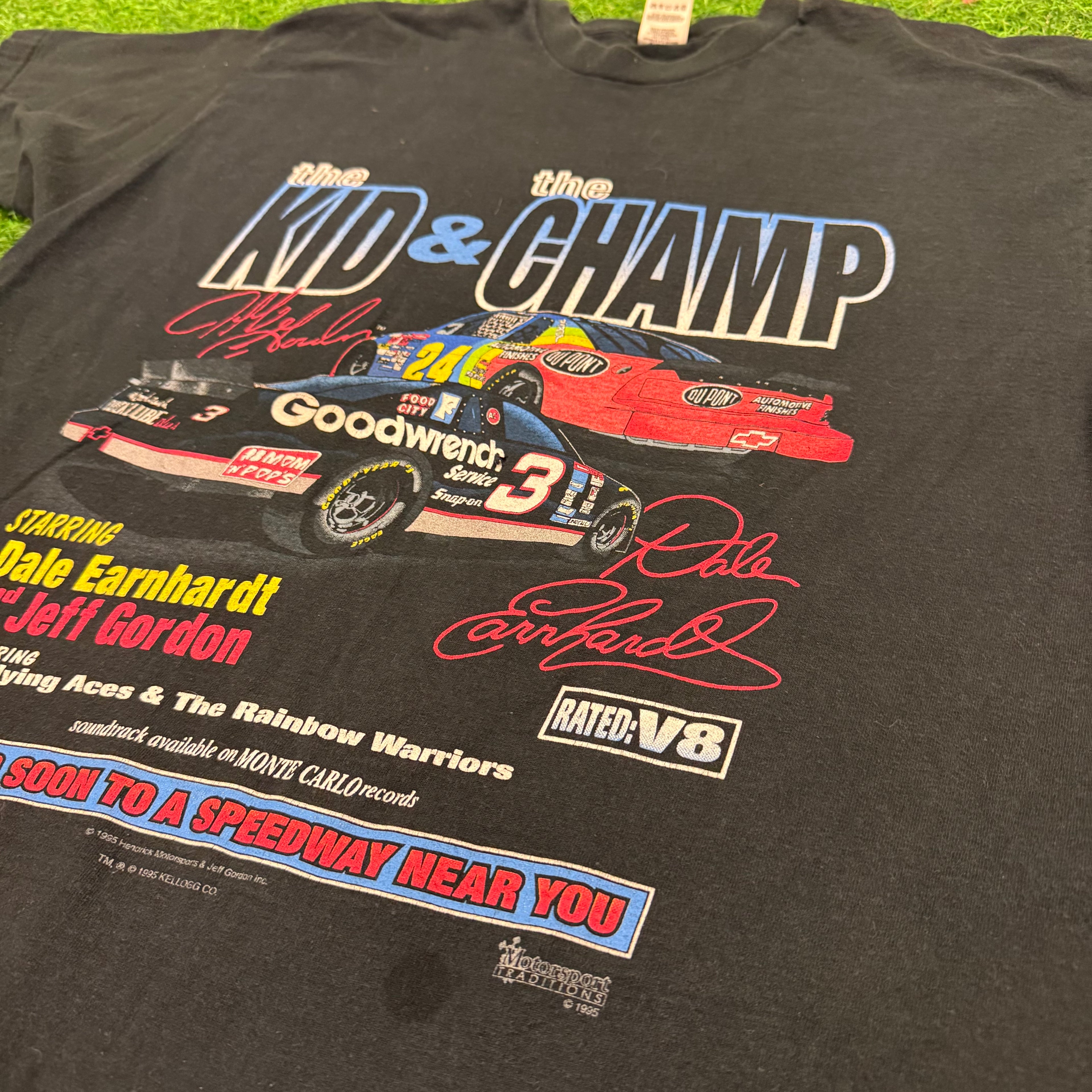 1995 “The Kid and The Champ” NASCAR Tee - XL