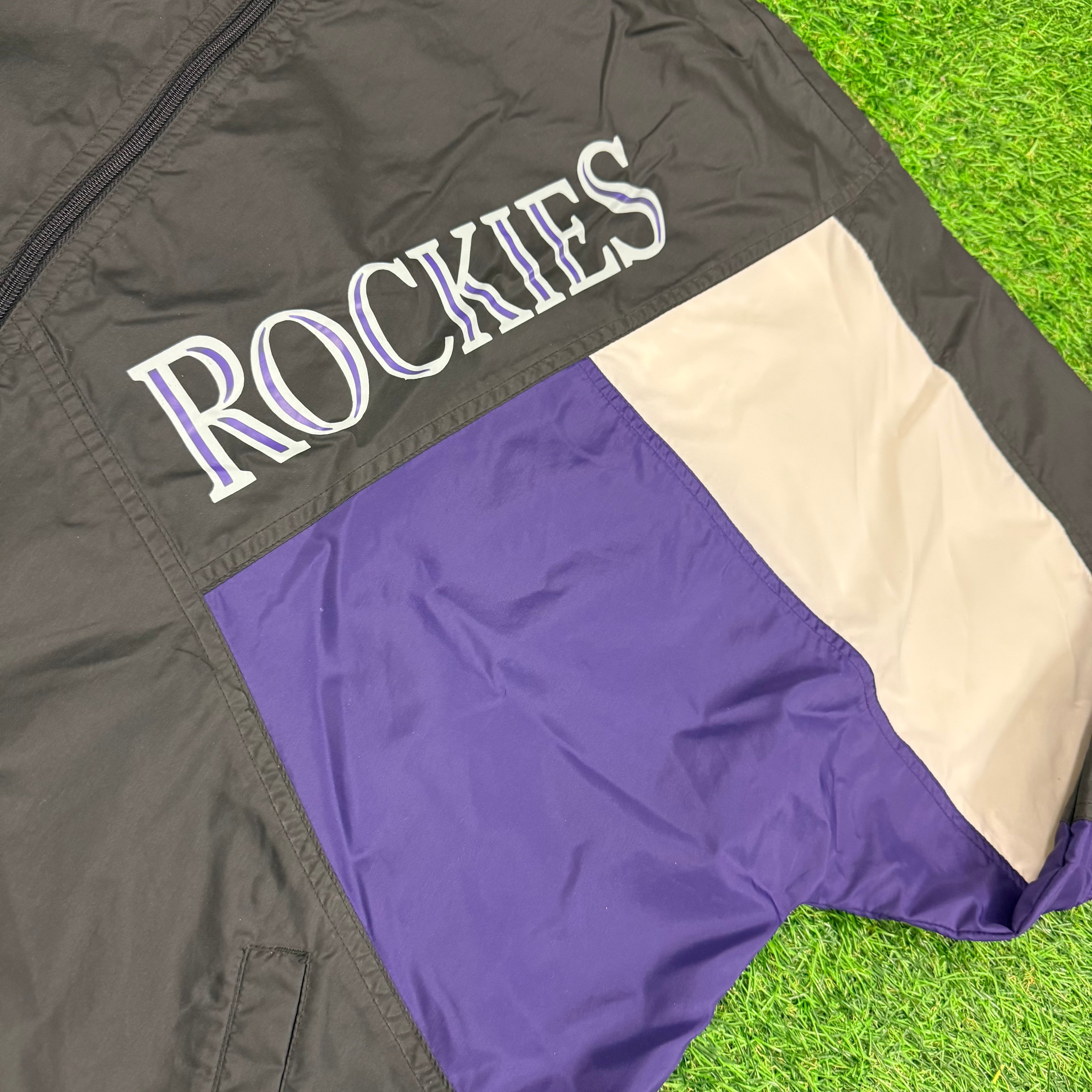 Vintage Apex One Colorado Rockies Windbreaker - L