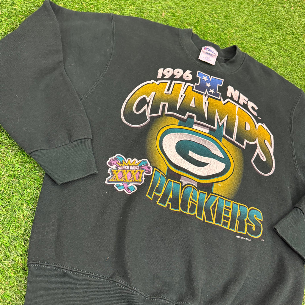 1996 Green Bay Packers NFC Champs Sweatshirt - M