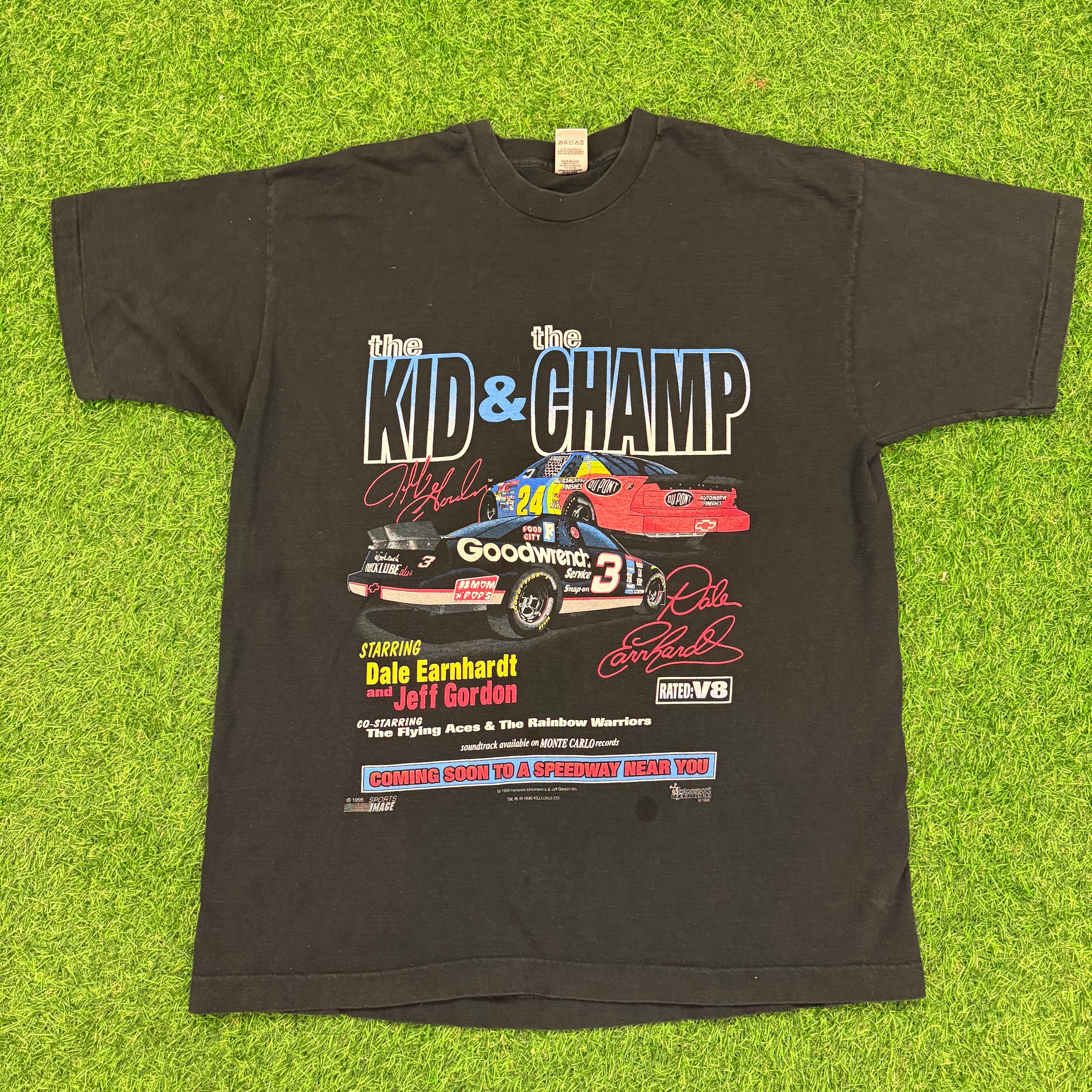 1995 “The Kid and The Champ” NASCAR Tee - XL